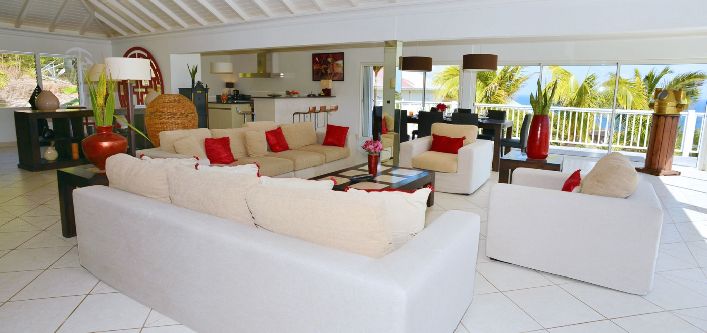Villa Captain Cook Ocean View Located in Stunning Pointe Milou with